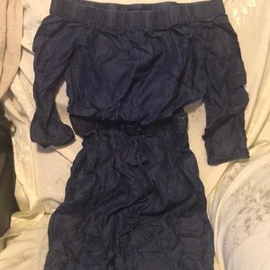 IMNYC Off the Shoulder Jean Dress Size XS
